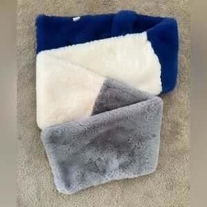Heurueh Women’s Color Block Faux Fur Scarf orig $128